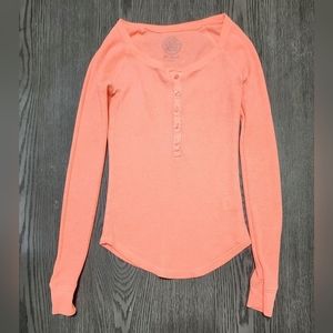 SO American Heritage woman shirt  color Peach size XS long sleeves